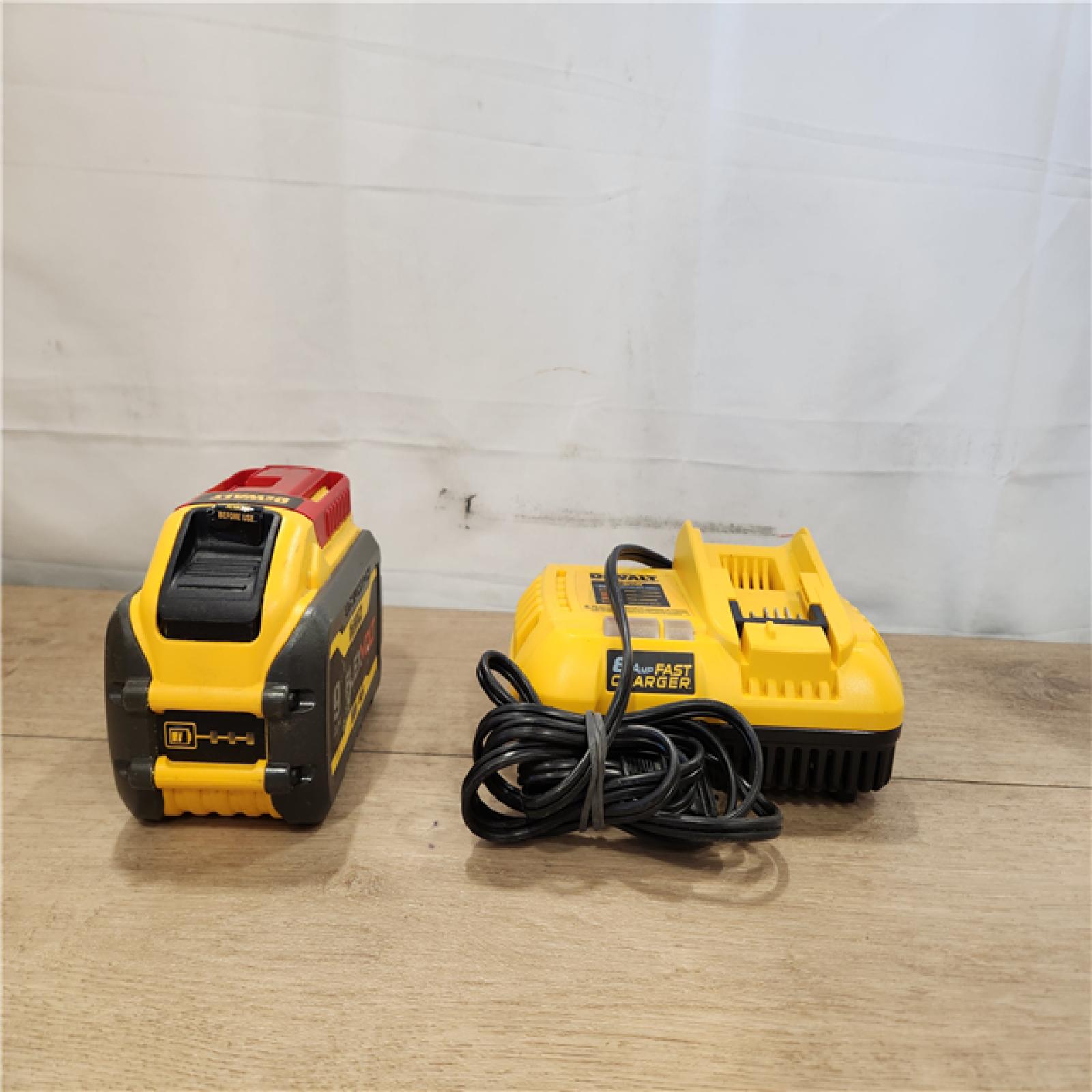 AS-IS- DEWALT 20V/60V MAX FLEXVOLT Lithium-Ion 9.0Ah Battery and Charger Starter Kit