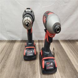 AS-IS- Milwaukee 18V Cordless Brushed 2-Tool Drill/Driver and Impact Driver Kit