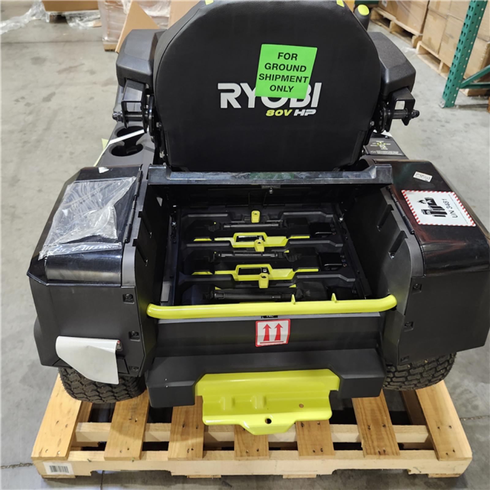Dallas Location - As-Is RYOBI 80V HP Brushless 54 in. Battery Electric Cordless Zero Turn Riding Mower (3) 80V Batteries (4) 40V Batteries and Charger