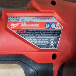 HOUSTON LOCATION - AS-IS Milwaukee FUEL 18-Volt Lithium-Ion Brushless Cordless Gen II 18-Gauge Brad Nailer (Tool-Only)