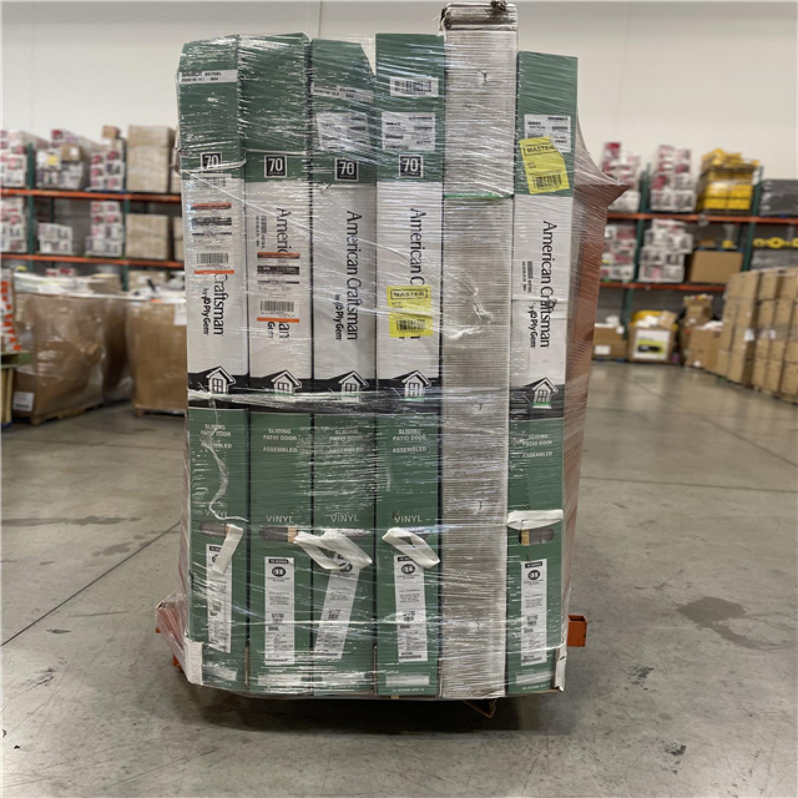 DALLAS LOCATION- American Craftsman Sliding Patio Door Pallet (6 UNITS  Retail Value at $6138)