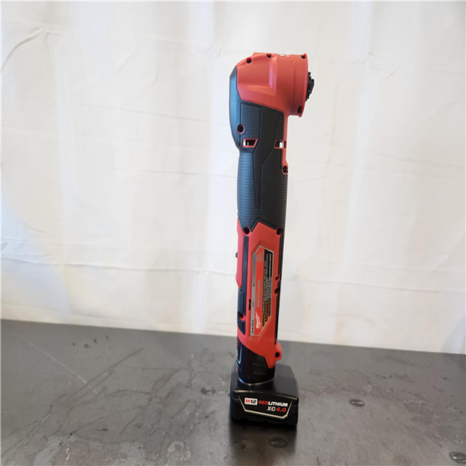 AS-IS- Milwaukee M12 FUEL 12V Lithium-Ion Cordless Oscillating Multi-Tool Kit with 4.0 Ah Battery