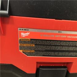 AS-IS Milwaukee  FUEL PACKOUT 18-Volt Lithium-Ion Cordless 2.5 Gal. Wet/Dry Vacuum (Vacuum-Only)