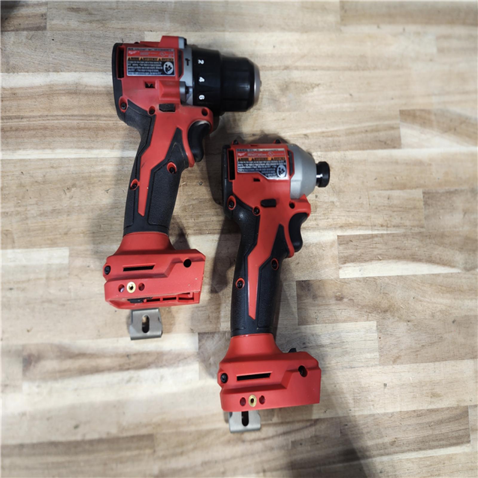 HOUSTON LOCATION - AS-IS Milwaukee  18-Volt Lithium-Ion Brushless Cordless Compact Hammer Drill/Impact Combo Kit