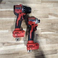 HOUSTON LOCATION - AS-IS Milwaukee  18-Volt Lithium-Ion Brushless Cordless Compact Hammer Drill/Impact Combo Kit