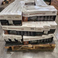 Phoenix Location MSI Glacial Black Ledger Panel 6 in. x 24 in. Splitface Marble Wall Tile (204 sq. ft. /34 case)