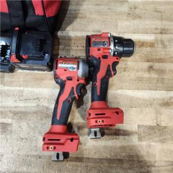 HOUSTON LOCATION - AS - IS Milwaukee 2 Tool Combo Kit W/ (2) Battery & Charger