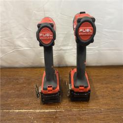 AS-IS MILWAUKEE M18 FUEL 18V Lithium-Ion Brushless Cordless Hammer Drill and Impact Driver Combo Kit (2-Tool) with 2 Batteries