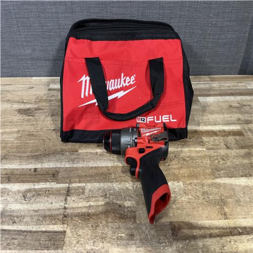 Houston Location AS-IS Milwaukee FUEL 12V Lithium-Ion Brushless Cordless 1/2 in. Hammer Drill (Tool-Only)