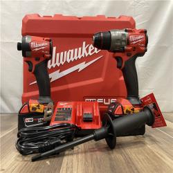 AS-IS Milwaukee M18 FUEL 18V Lithium-Ion Brushless Cordless Hammer Drill and Impact Driver Combo Kit