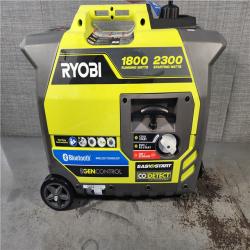 HOUSTON LOCATION - AS-IS RYOBI 2,300-Watt Recoil Start Bluetooth Super Quiet Gasoline Powered Digital Inverter Generator with CO Shutdown Sensor