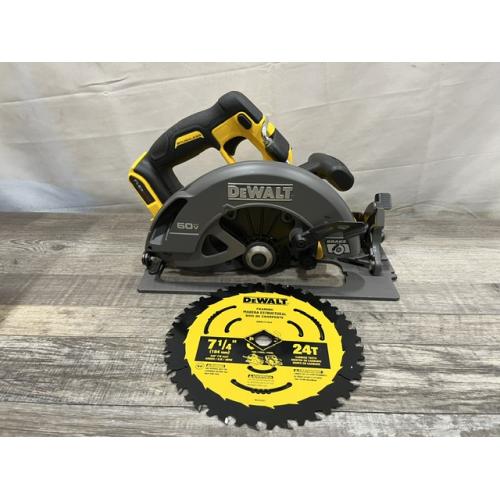 AS-IS DEWALT FLEXVOLT 60V MAX Cordless Brushless 7-1/4 in. Circular Saw with Brake (Tool Only)