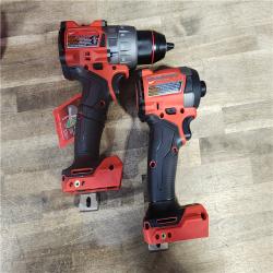 HOUSTON LOCATION - AS-IS (APPEARS LIKE NEW) MILWAUKEE FUEL 18V Lithium-Ion Brushless Cordless Hammer Drill and Impact Driver Combo Kit (2-Tool) with 2 Batteries