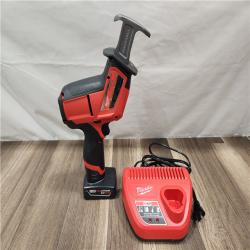 AS-IS- Milwaukee M12 FUEL 12-Volt Lithium-Ion Brushless Cordless HACKZALL Reciprocating Saw Kit W/ M12 4.0Ah Compact Battery