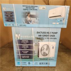 Phoenix NEW Hessaire DIY 21 SEER2 18 000 BTU WiFi 1.5-Ton Ductless Mini Split Air Conditioner  Heat Pump  Variable Speed Inverter-208V/230V (SEALED)