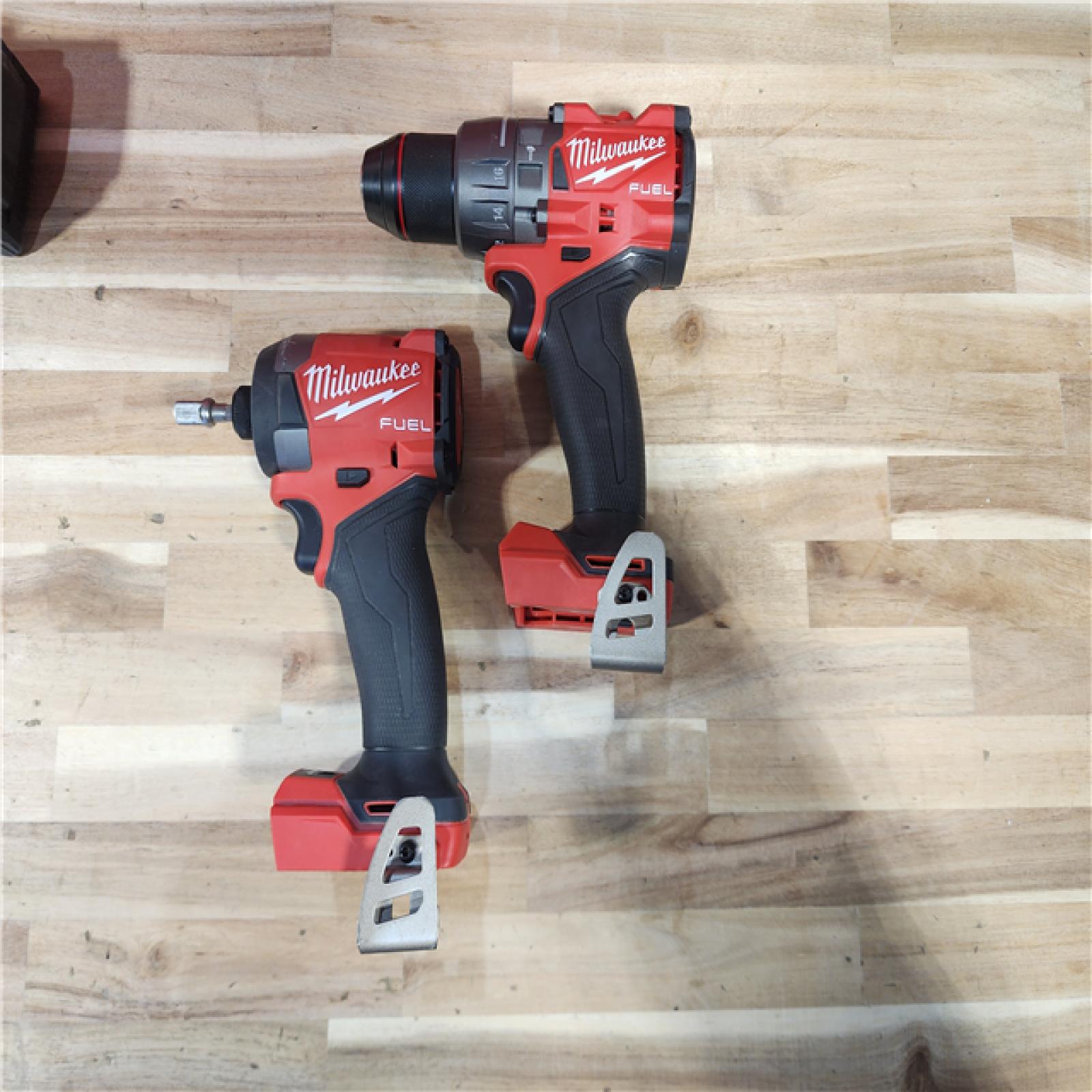 HOUSTON LOCATION - AS-IS Milwaukee FUEL 18V Lithium-Ion Brushless Cordless Hammer Drill and Impact Driver Combo Kit