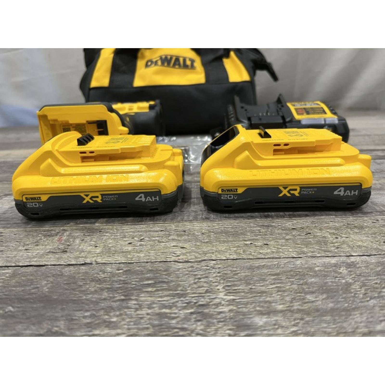 AS-IS DEWALT 20V XR Lithium-Ion Cordless Brushless 1/2 in. Drill/Driver Kit