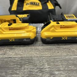 AS-IS DEWALT 20V XR Lithium-Ion Cordless Brushless 1/2 in. Drill/Driver Kit
