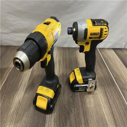 GOOD DeWALT 20V MAX Cordless Drill Driver/Impact Driver Combo Kit 1.3 Ah Lithium Ion