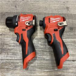 AS-IS Milwaukee 12-Volt Lithium-Ion Brushless Cordless Subcompact Drill and Impact Driver Combo Kit