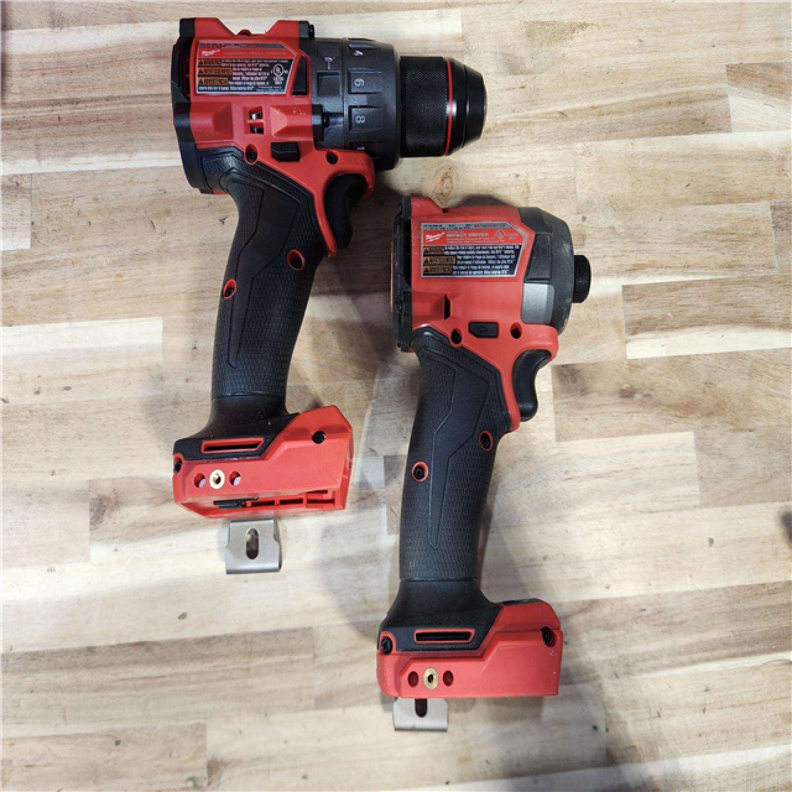 HOUSTON LOCATION - AS-IS Milwaukee  FUEL 18V Lithium-Ion Brushless Cordless Hammer Drill and Impact Driver Combo Kit