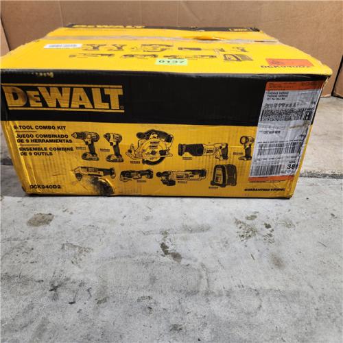 Houston location- AS-IS Dewalt 20V MAX 9-Tool Power-Tool Combo Kit W/ Soft Case Including 2 Batteries & Charger Appears in new condition