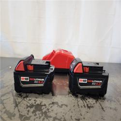 AS-IS- Milwaukee 18-Volt Lithium-Ion XC Starter Kit with Two 5.0Ah Batteries and Charger