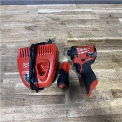 Houston Location AS-IS Milwaukee FUEL Impact Driver and Battery with Charger