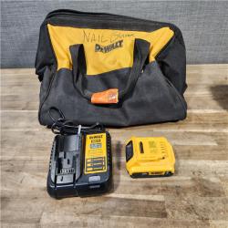 HOUSTON LOCATION - AS-IS DeWalt 15 GA ANGLED FINISH NAILER KIT W/ BATTERY & CHARGER