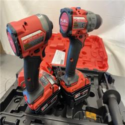 AS-IS - MILWAUKEE M18 FUEL 18V Lithium-Ion Brushless Cordless Hammer Drill and Impact Driver Combo Kit