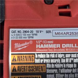 AS-IS Milwaukee FUEL 18V Cordless Hammer Drill and Impact Driver Combo Kit