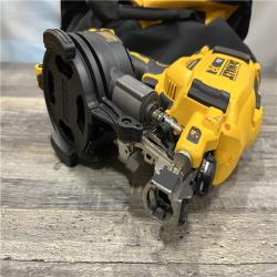 AS-IS DEWALT 20V MAX Lithium-Ion 15-Degree Electric Cordless Roofing Nailer Kit