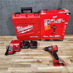 HOUSTON LOCATION - AS-IS (APPEARS LIKE NEW) Milwaukee FUEL 18V Lithium-Ion Brushless Cordless 1/2 in. Hammer Drill Driver Kit
