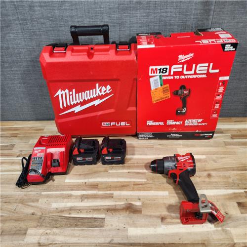 HOUSTON LOCATION - AS-IS (APPEARS LIKE NEW) Milwaukee FUEL 18V Lithium-Ion Brushless Cordless 1/2 in. Hammer Drill Driver Kit