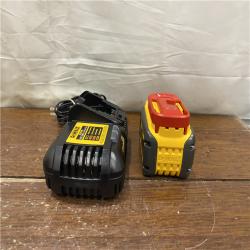 AS-IS DEWALT FLEXVOLT 20V/60V MAX Lithium-Ion 6.0Ah Battery Pack with 6 Amp Output Charger