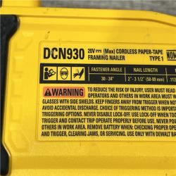 AS-IS DEWALT 20V 30 Degree Cordless Framing Nailer (Tool-Only)