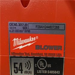 AS-IS Milwaukee M18 FUEL 120 MPH 500 CFM 18V Brushless Cordless Battery Powered Leaf Blower Kit