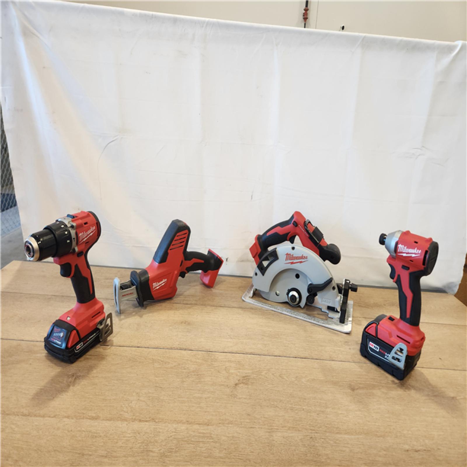 AS-IS- Milwaukee M18 4-Tool Combo Kit