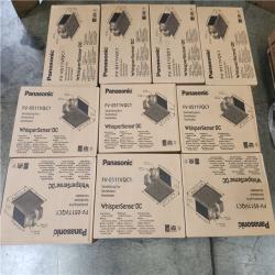 Phoenix NEW Panasonic WhisperSense DC Fan with Motion and Humidity Sensors Delay Timer and Pick-A-Flow Speed Selector 50  80 or 110 CFM Pallet of 11 (SEALED)