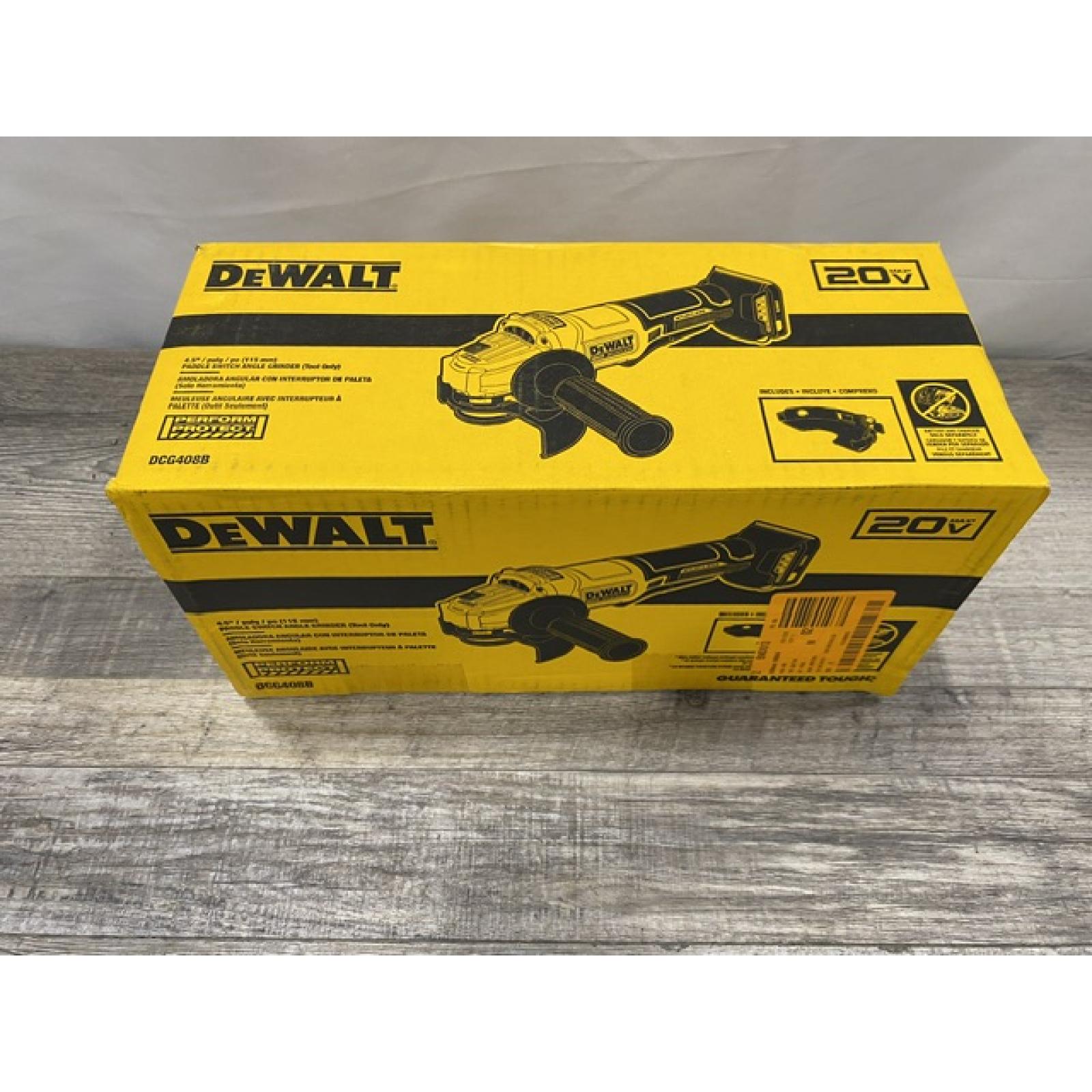 NEW - DEWALT 20V MAX Cordless Brushless 4-1/2 in. Angle Grinder with Paddle Switch (Tool Only)