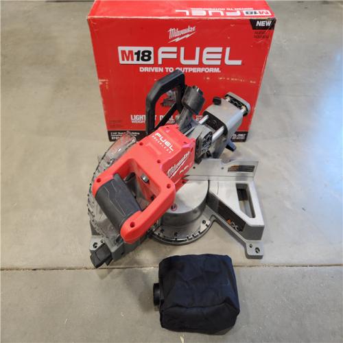 AS-IS Milwaukee M18 FUEL Brushless Cordless 7-1/4 in. Dual Bevel Sliding Compound Miter Saw (Tool-Only)