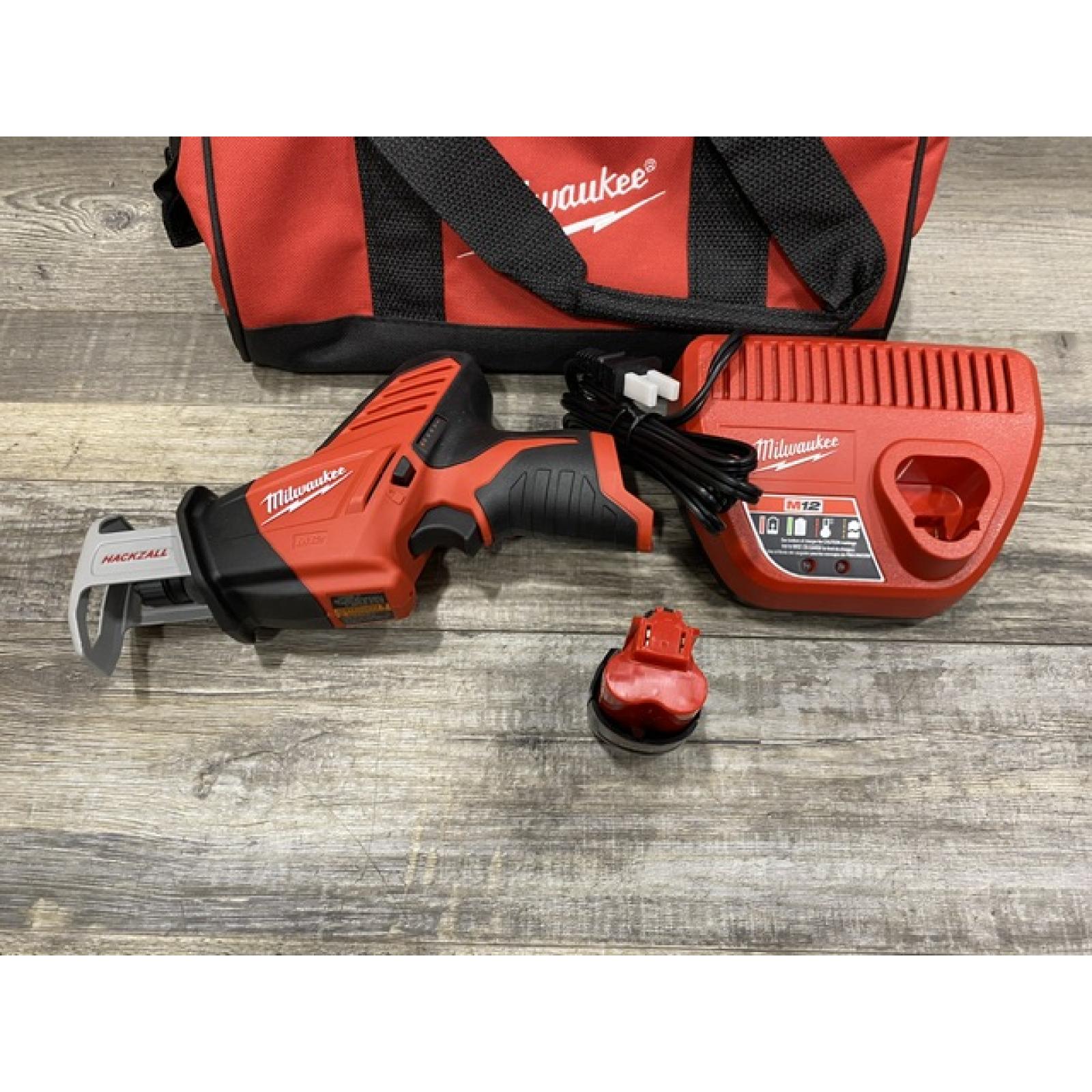 AS-IS Milwaukee 12V Lithium-Ion HACKZALL Cordless Reciprocating Saw Kit