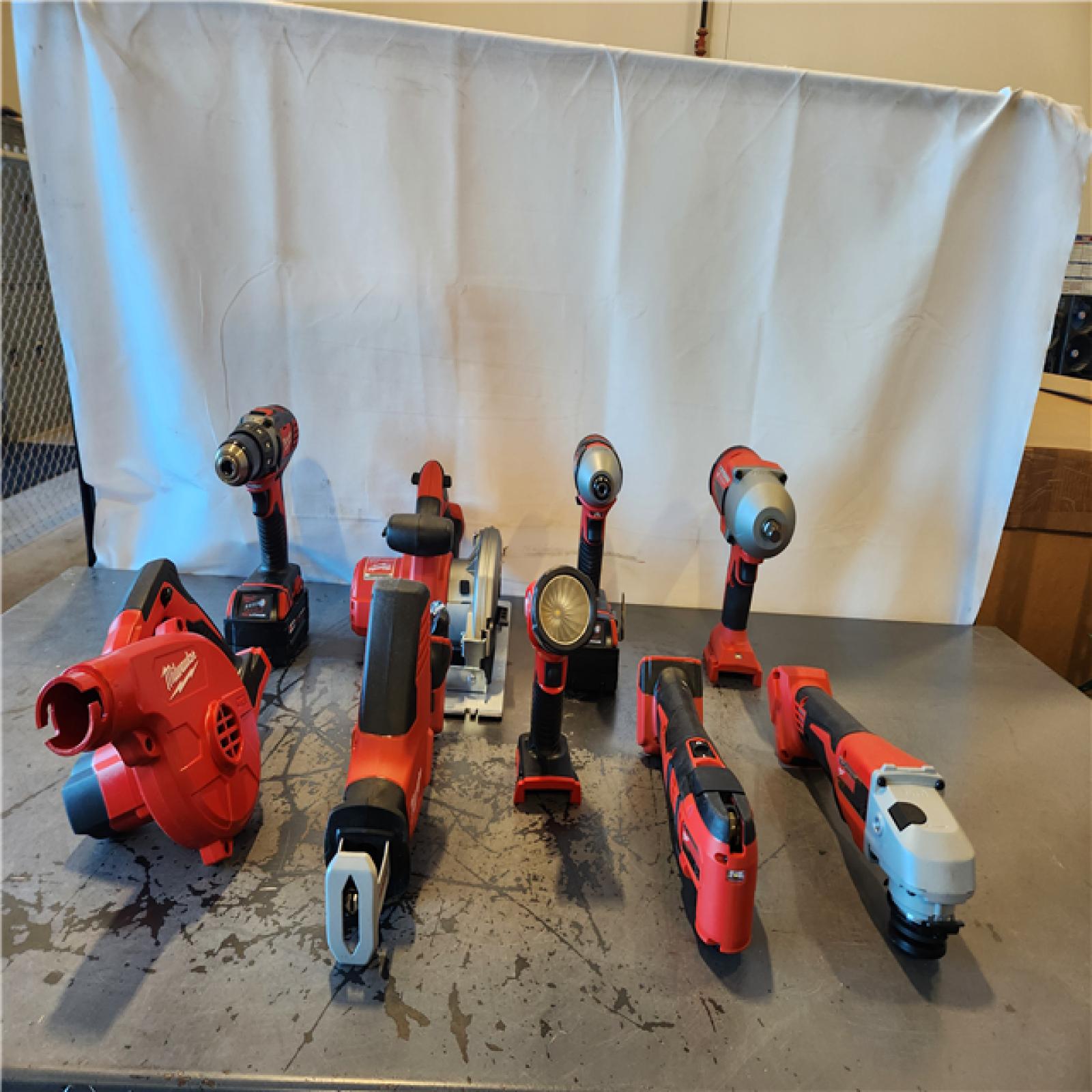 AS-IS- Milwaukee 18-Volt Lithium-Ion Cordless (9-Tool) Combo Kit