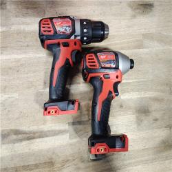 HOUSTON LOCATION - AS-IS Milwaukee 18V Cordless Brushed 2-Tool Drill/Driver and Impact Driver Kit