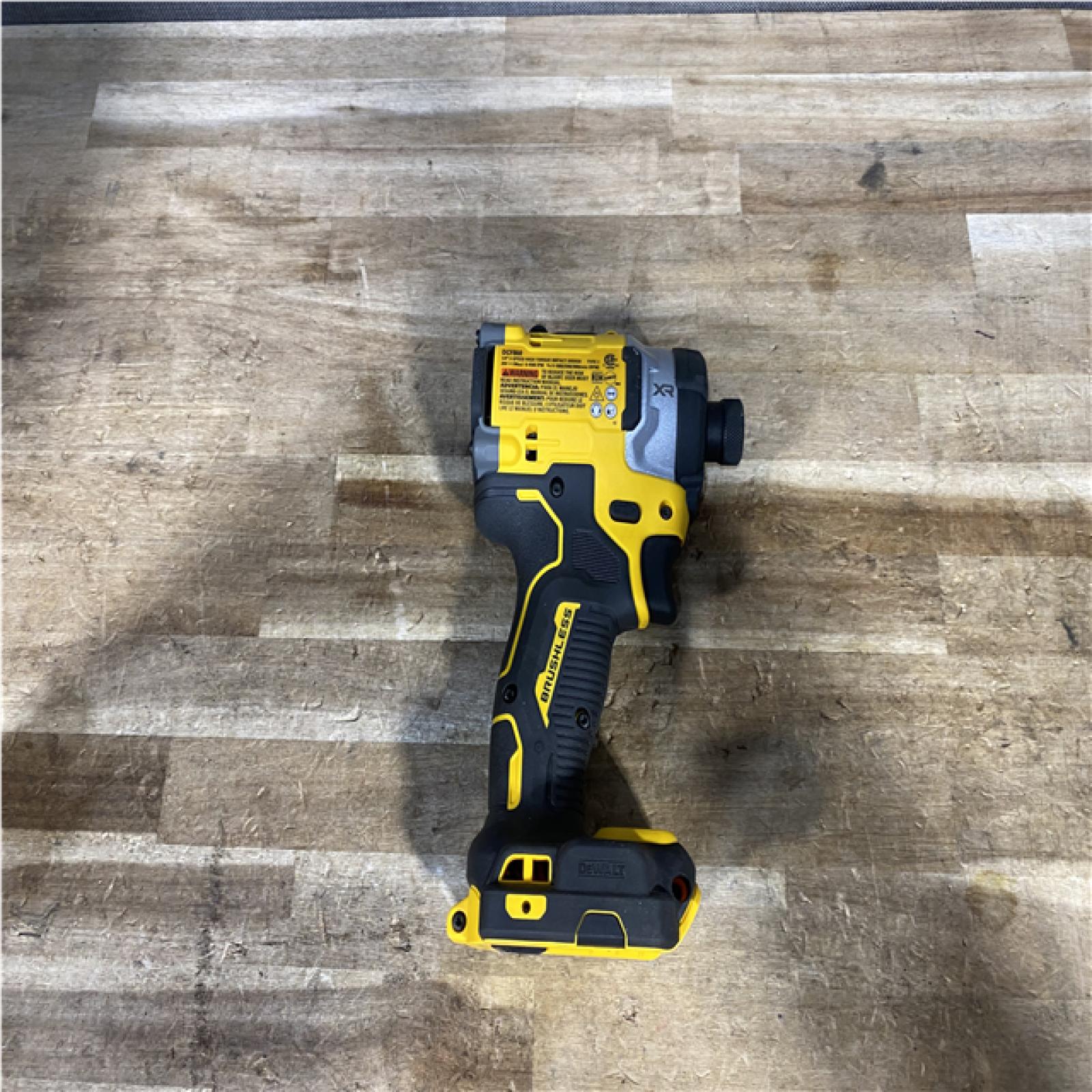 Houston Location AS-IS DEWALT ATOMIC 20V MAX Cordless Brushless 1/2 in. Variable Speed Impact Wrench (Tool Only)