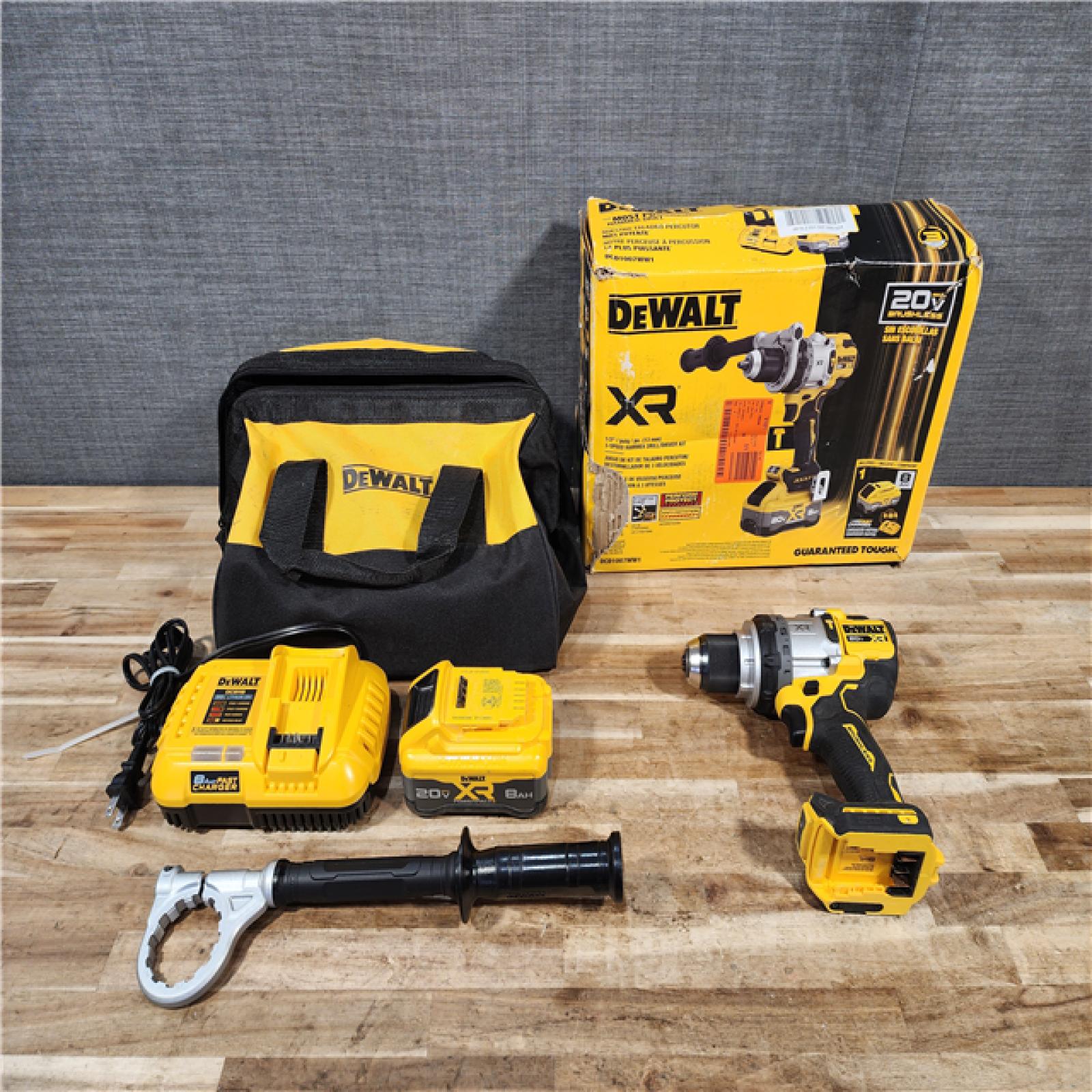 HOUSTON LOCATION - AS-IS DEWALT 20V XR Lithium-Ion Cordless Hammer Drill Kit (Battery & Charger)