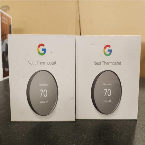 Phoenix AS-IS Google Nest Thermostat - Smart Programmable Wi-Fi Thermostat - (2-Pack)