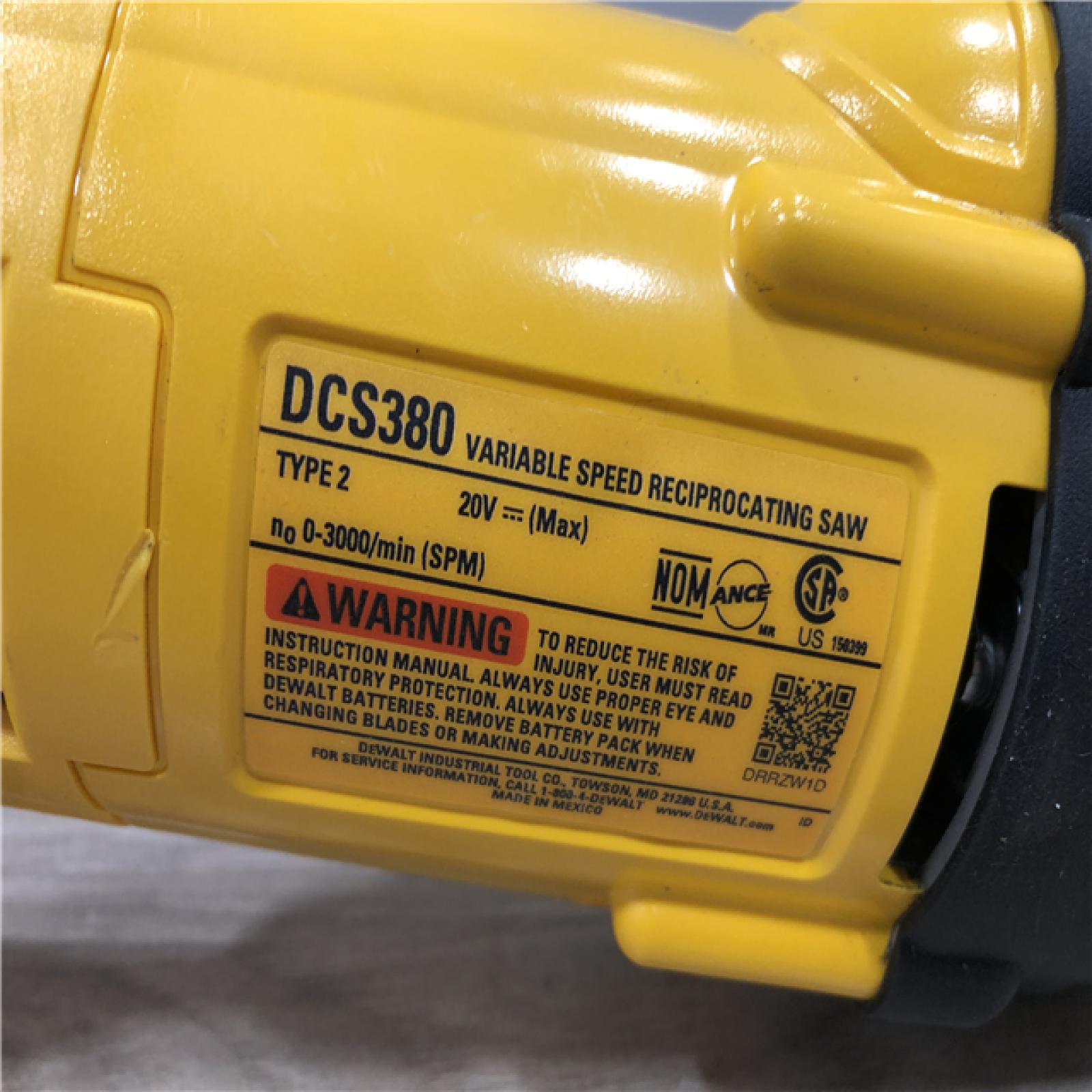 AS-IS DEWALT 20V MAX Cordless Reciprocating Saw (Tool Only)