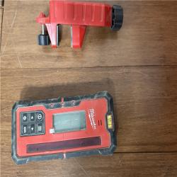 California AS-IS Milwaukee M18 Red Exterior Dual Slope Rotary Laser Level Kit, includes (1) Batteries, Charger & Hard Caser