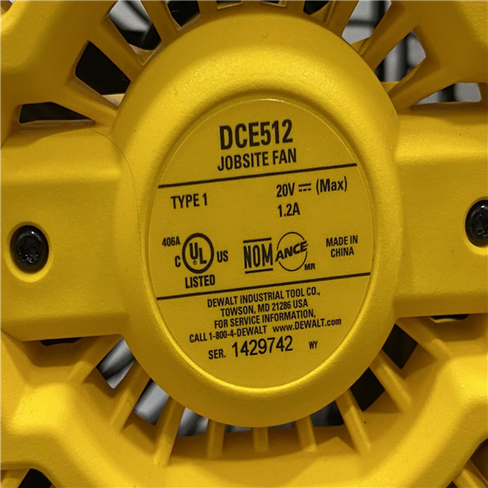 AS-IS DEWALT 20V MAX Jobsite Fan (Tool Only)